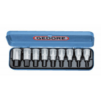 GEDORE INBUSDOPSLEUTELSET 1/2" 9-DLG. 5-17 MM IN 19 PM