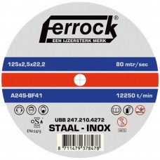 DOORSLIJPSCHIJF METAAL FERROCK 115 X 1.0